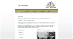 Desktop Screenshot of mindmypaws.co.uk